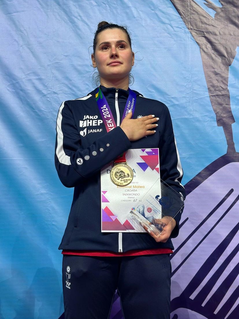 Chorvatsko Matea Kolovrat vyhrál světové taekwondo zlato 