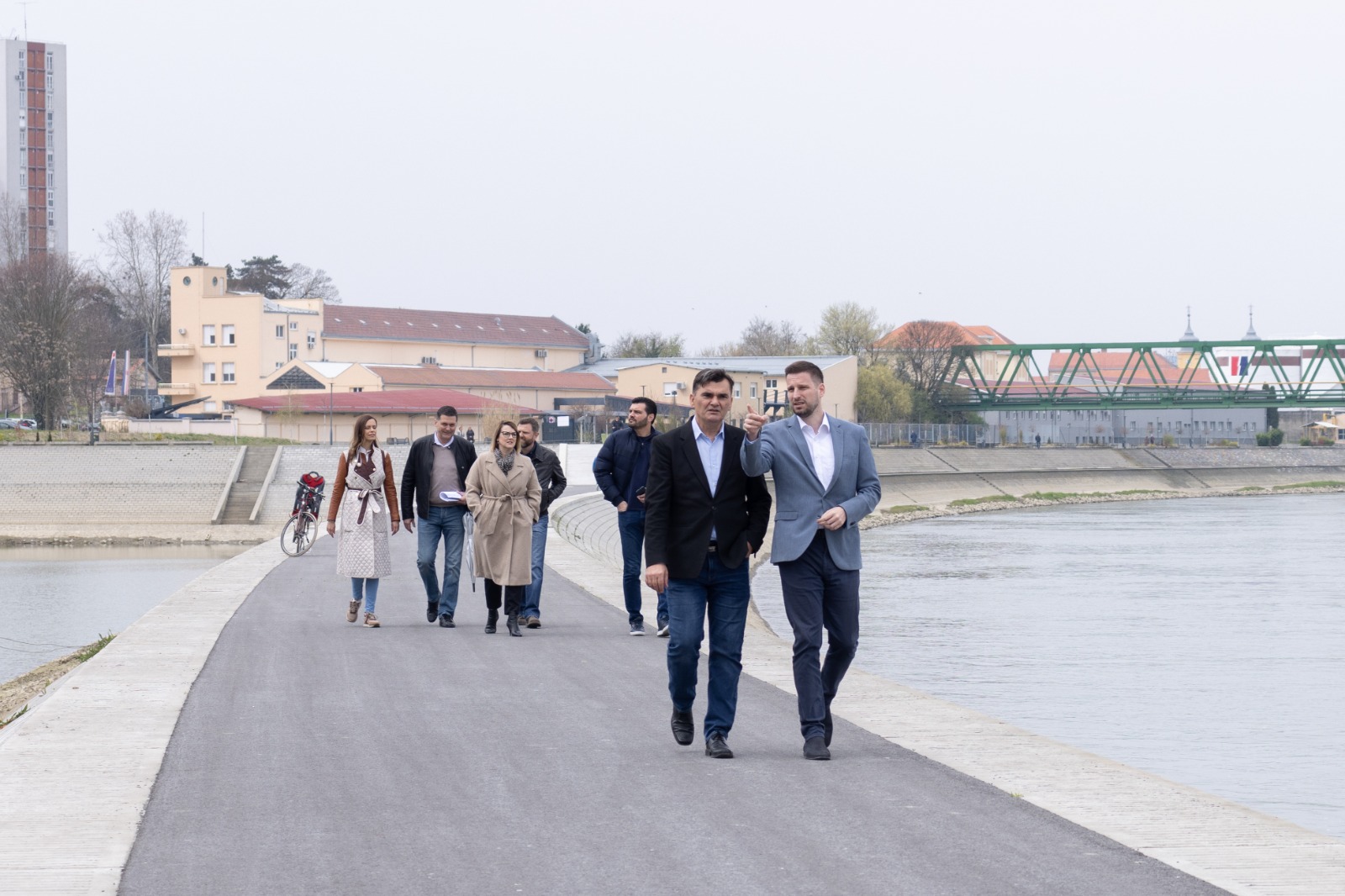 Nová promenáda v Osijeku je nejdelší v této části Evropy