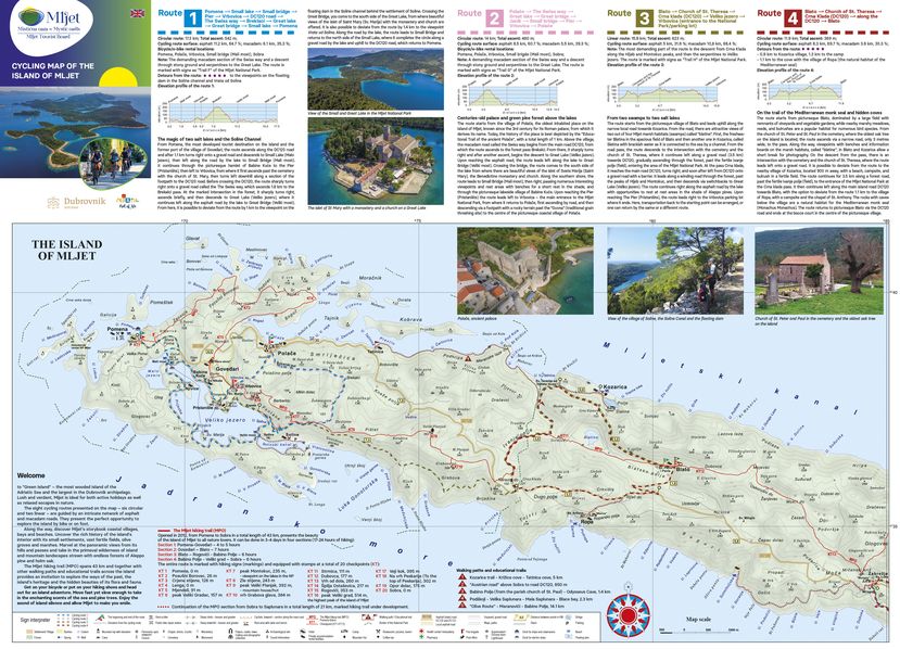 Byly odhaleny nové cyklistické trasy na ostrově Mljet