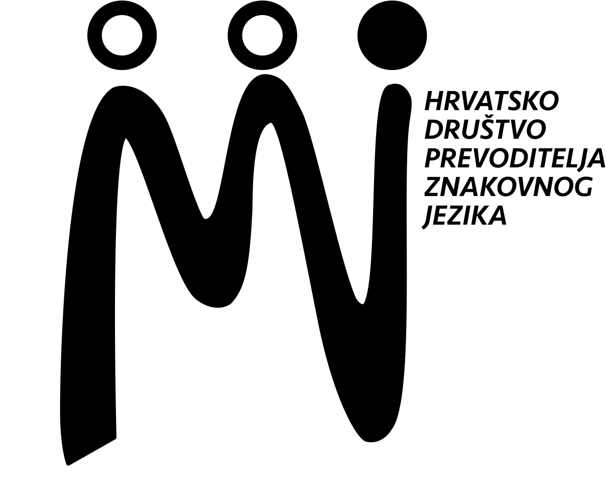 Logo Chorvatské asociace překladatelů znakového jazyka