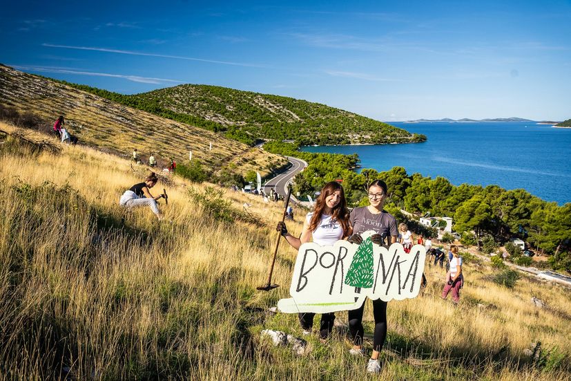 Tažení Boranka v Dalmácii postižené požáry.