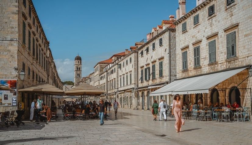 Dubrovník a hlavní ulice Stradun 