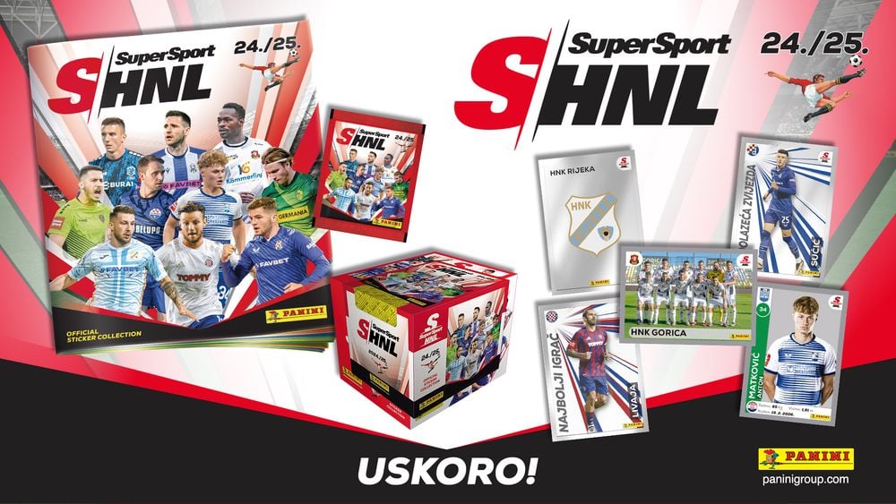   SuperSport chorvatská fotbalová liga (HNL) kolekce samolepek Panini